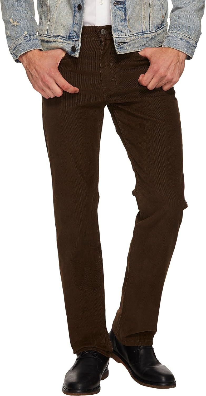 Levi's mens 514 Straight Fit Corduroy Jean Jeans brown Buy Online