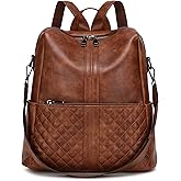 sqlp Daily Use Backpack Purse for Women Vegan Leather Travel Back Pack Fashion Multipurpose Design Shoulder Bags Handbag