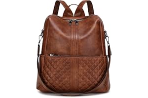 sqlp Daily Use Backpack Purse for Women Vegan Leather Travel Back Pack Fashion Multipurpose Design Shoulder Bags Handbag