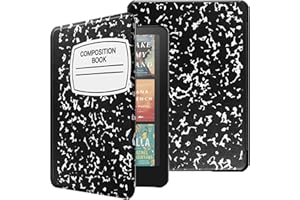 HGWALP Case for 7 inch Kindle Paperwhite(12th 2024)&Kindle Colorsoft Signature Edition (1st Gen,2024),Slim Lightweight Shell Protective Cover with Sleep/Wake for Kindle Paperwhite-Composition Book
