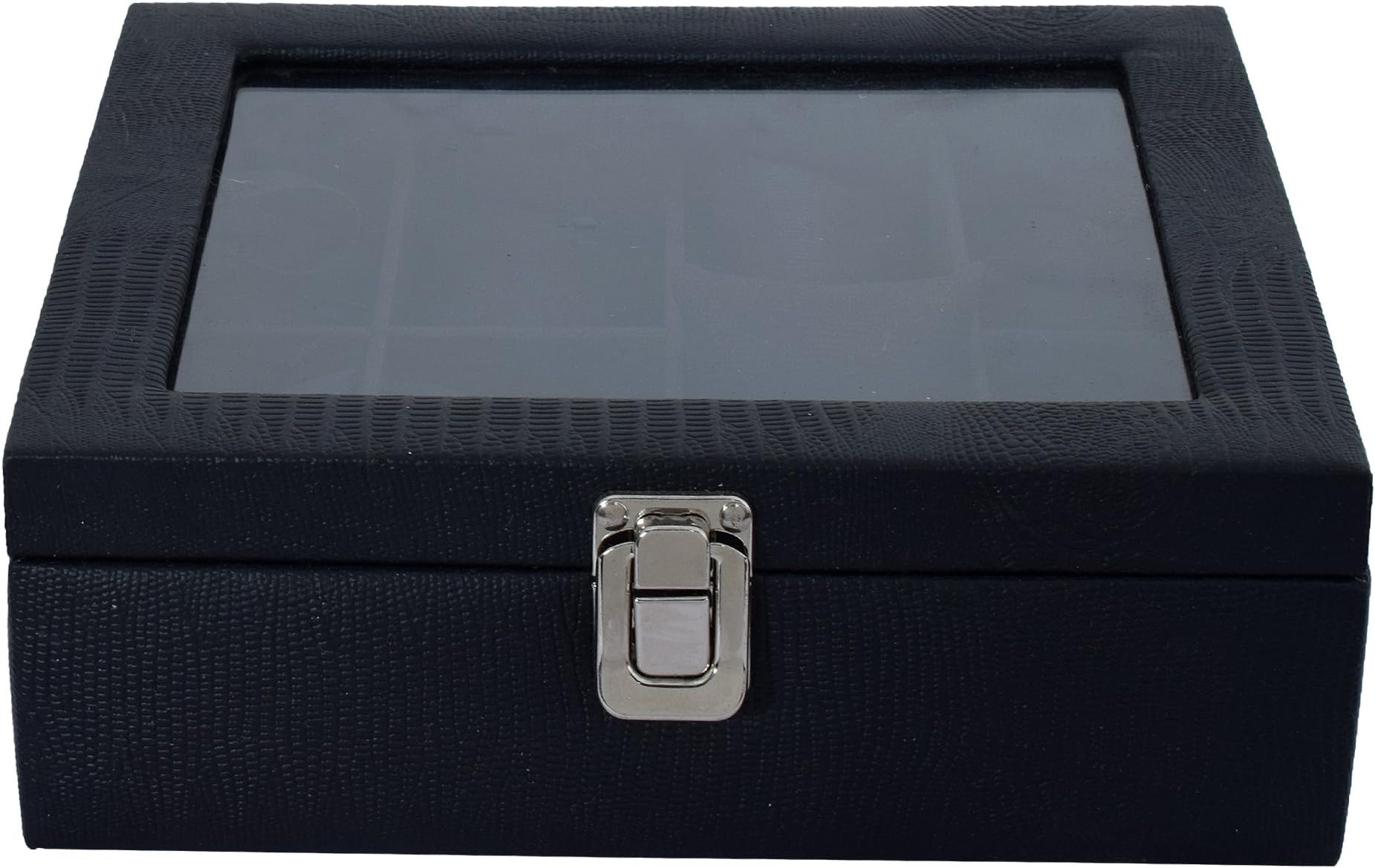 The Runner PU Leather Transparent Designer Watch Box for 8 Watches