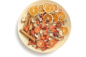 PEXTIAN Fall Potpourri Bowl Filler - Dried Orange Slices & Cinnamon Sticks, Decorative Bowl Vase Filler, Orange Scented Potpourri Dried Flowers, Autumn popurri Bags for Harvest Farmhouse Decor Hostess Gift