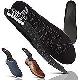 Ultra-Thin Plantar Fasciitis Insoles Designed for Comfort & Maximum Pain Relief, Ideal for Dress Shoes & Boots | Black (Men's 7 – 7.5, Women's 8.5 – 9)