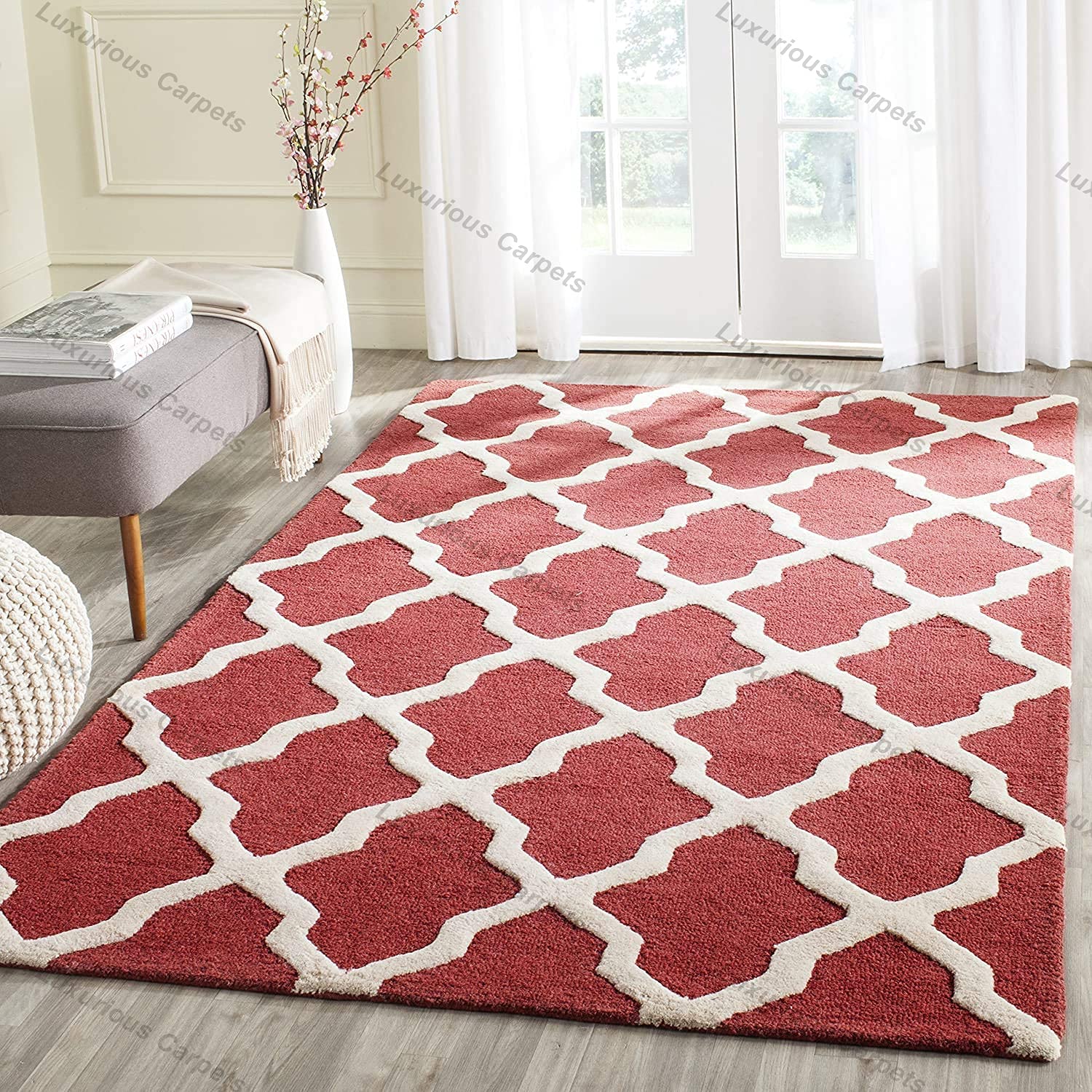 Buy Luxurious Carpets Cambridge Collection Modern Pattern Loop & Cut