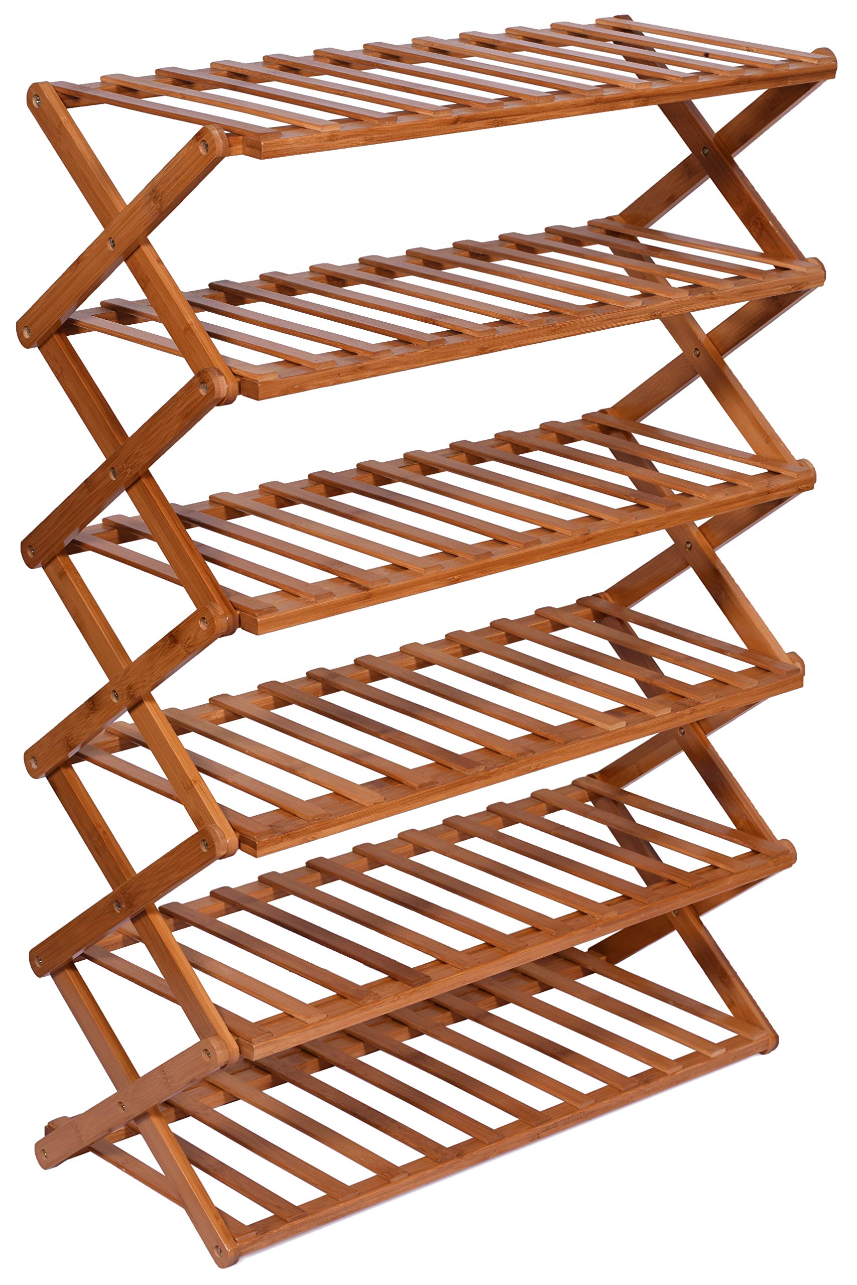 6 tier bamboo shoe rack on Haneez 6 Tier Bamboo Standing Shoe Rack Organizer Racks Buy Online In Antigua And Barbuda At Antigua Desertcart Com Productid 77794716