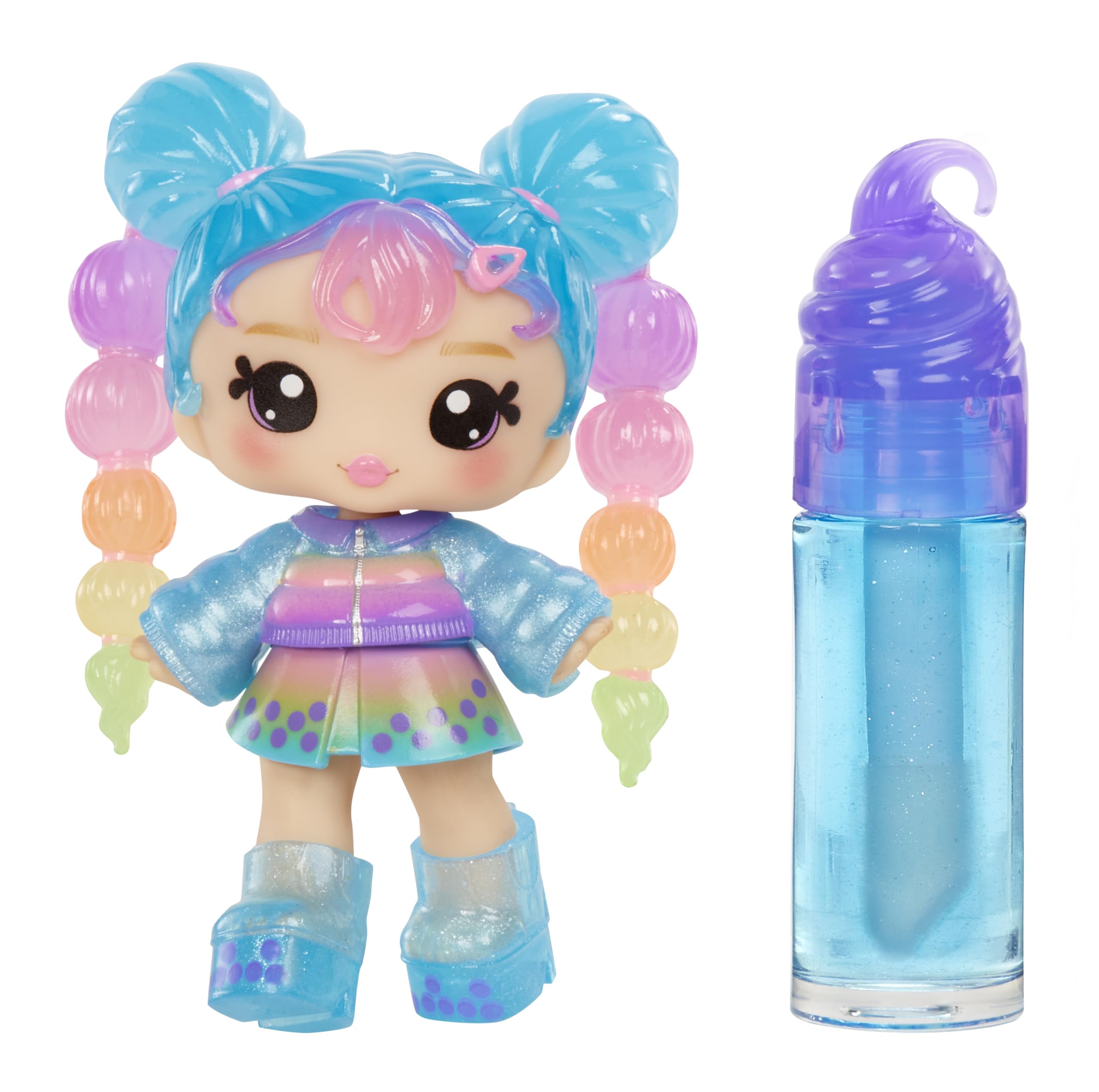 Yummiland Lip Gloss Doll - Britney Boba, with DIY Lip Gloss Kit, Ages 4+