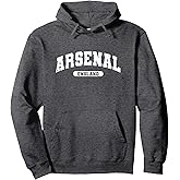 Retro Varsity Style Arsenal England Pullover Hoodie