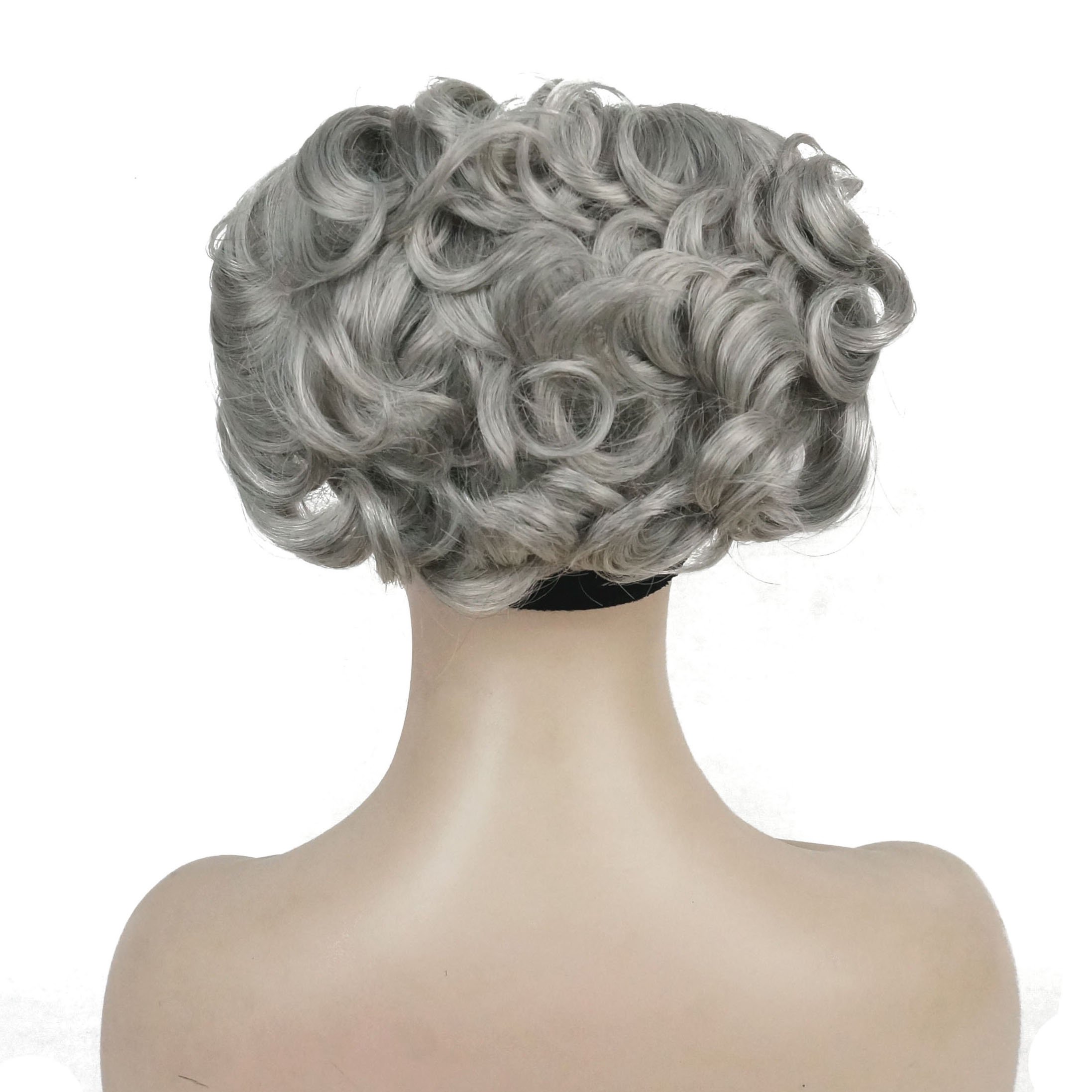 Lydell Short Messy Curly Dish Hair Bun Extension Stretch hair Combs Clip in Ponytail Extension (51)