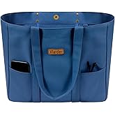 Vlarder Extra Large Canvas Tote Bag for Women, Utility Work Tote with Laptop Compartment, Teacher, Everyday, Beach Tote Bag