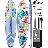 Dixero Inflatable Stand Up Paddle Board with SUP Accessories, Anti-Slip EVA Deck, 11'*33" Inflatable Paddle Boards for Adults & Youth of All Skill Levels