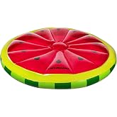 SWIMLINE | Inflatable Pool Float for Adults | 60" | Watermelon Slice Island | Watermelon slice island; 60 x 60 in with room to stretch out and maneuver; heavy-duty vinyl for long raft life
