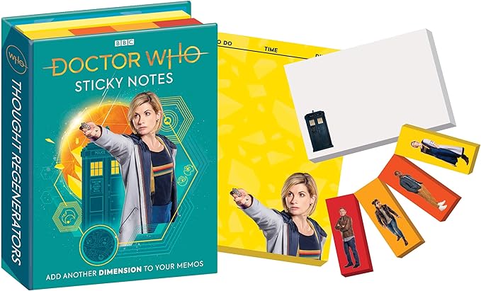 Avoir Images Amazon Com Doctor Who 13th Dr Sticky Notes Booklet Office par