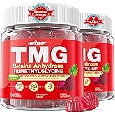 2Pack TMG Gummies 1000mg Betaine Anhydrous + Methylated Multivitamin & B Complex Methylated(Methylfolate B12 B6), Magnesium, Taurine - Essential Trimethylglycine for Methylation, Energy, Brain & Liver