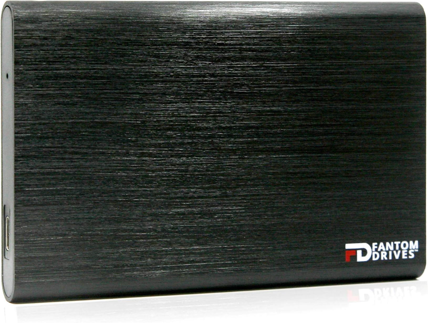 Fantom Drives 2TB Portable SSHD (Solid State Hybrid Drive) - USB 3.1 Gen 2 Type-C 10Gb/s - Black