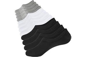Closemate Mens No Show Socks Low Cut Non Slip Casual Invisible Socks 6 Pairs