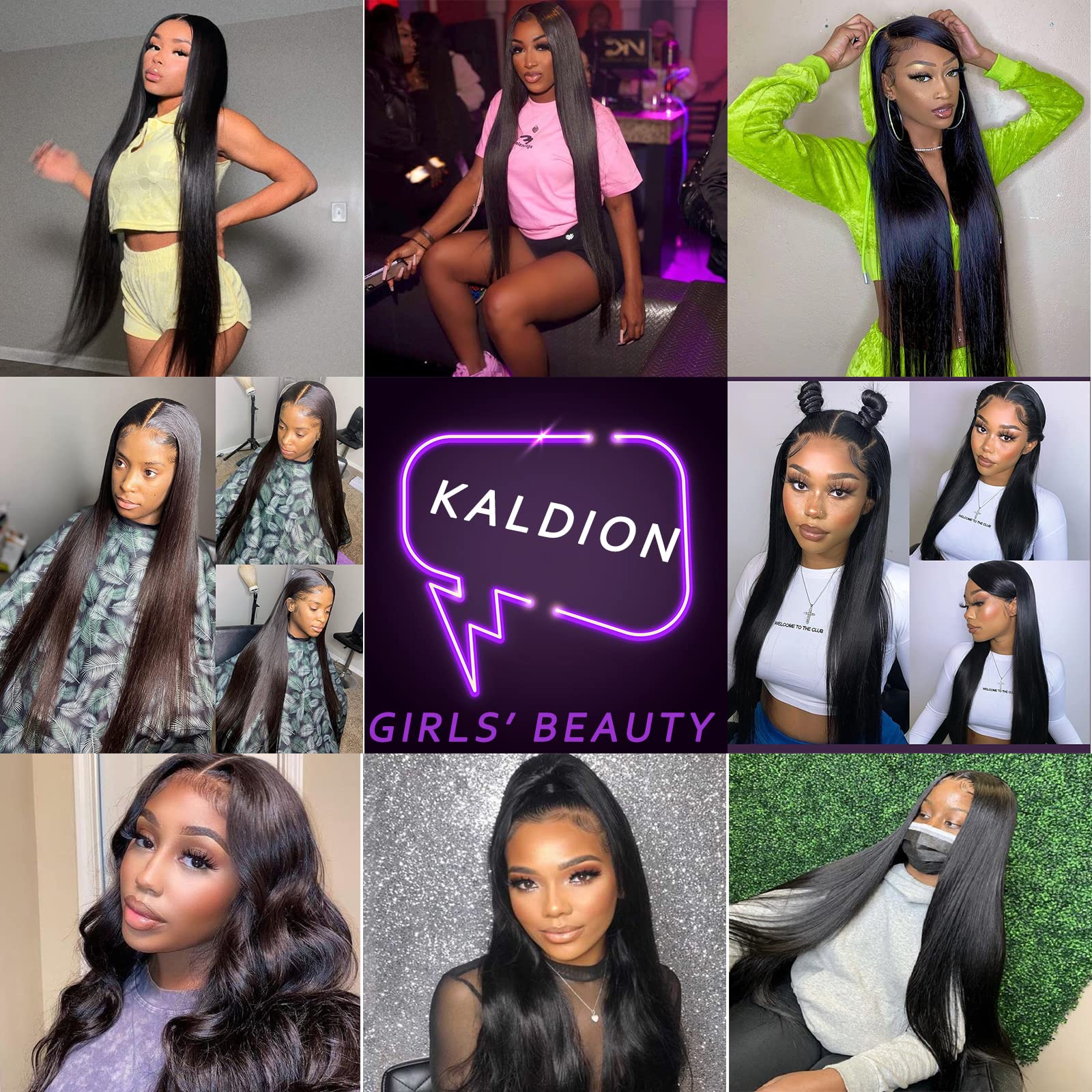 bunGiol Straight HD Transparent Lace Front Wigs Human Hair 13x4 for Black Women Glueless Brazilian Virgin Frontal Hairline 180% Density Pre Plucked with Baby Hair Black 24 inches