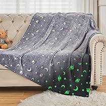 Amazon.com: SOCHOW Glow in The Dark Throw Blanket 50 x 60 Inches