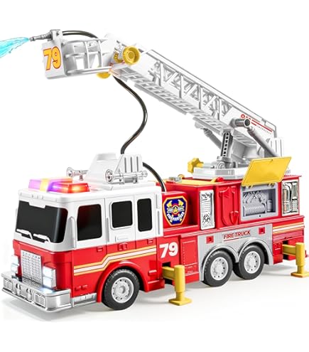 Siku - Fire Engine - Red - Sturdy Fire Truck - Metal and Plastic