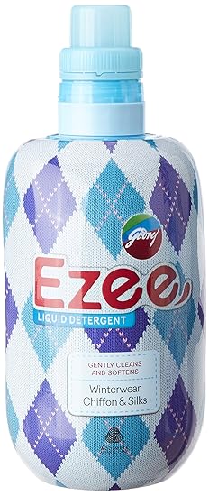 Godrej Ezee Liquid Detergent - 1kg bottle + 1kg refill