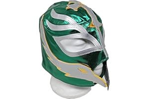 GENERIC Rey Mysterio Mask for Kids. Rey Misterio Costume Wrestler Luchadores Lucha Libre mask Mexican flag