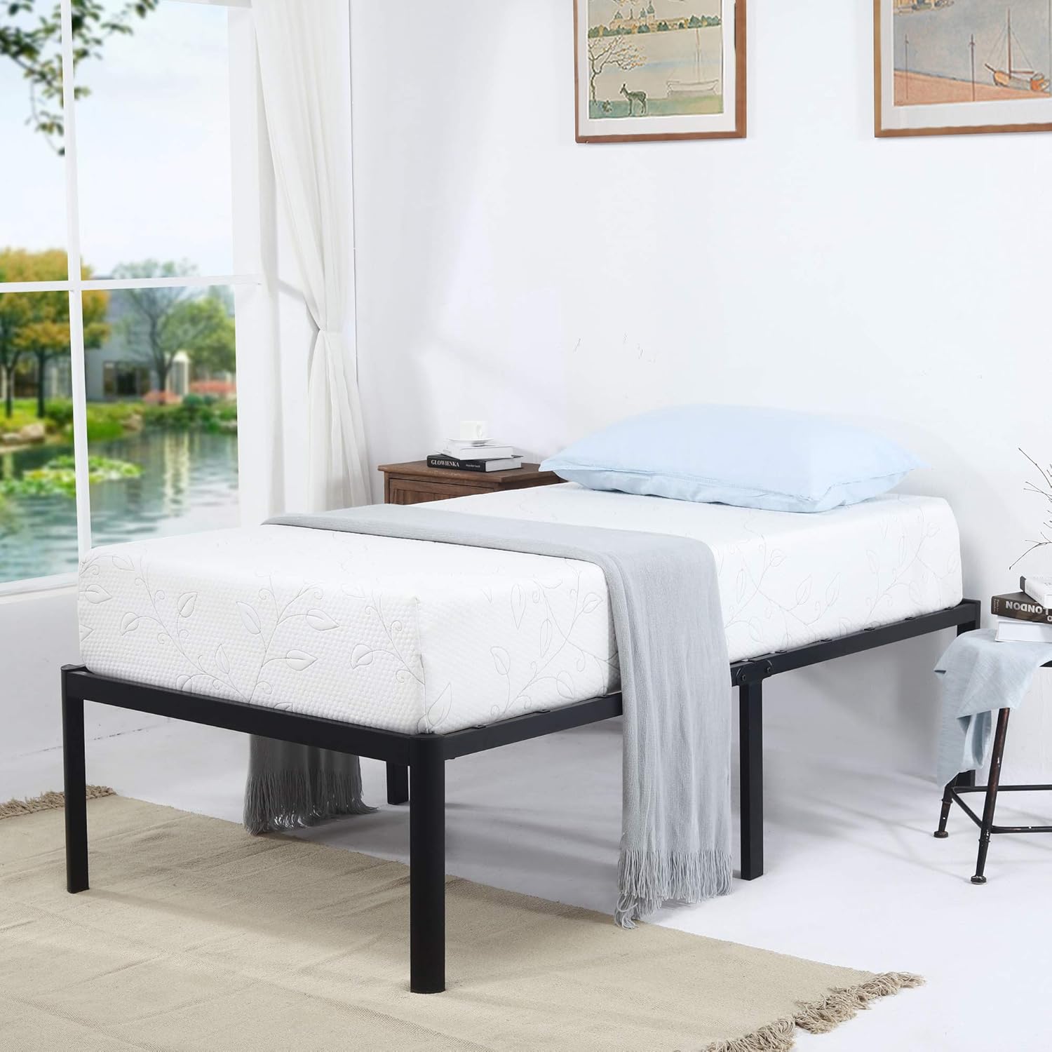 Best Metal Bed Frame 18′ Tall Twin