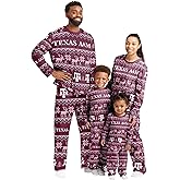 FOCO NCAA womens Ncaa College Team Ugly Pattern Matching Set Family Holiday Pajamas