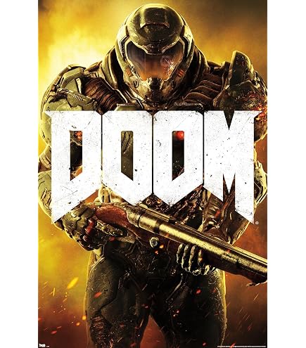 Amazon.com: Doom - Póster de juego de 24 x 36 pulgadas : Hogar y