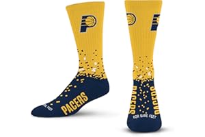 For Bare Feet NBA Unisex Kids Nba Spray Zone Crew Sock Youth