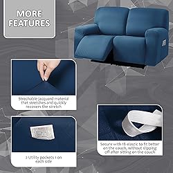ULTICOR Squared Jacquard Design, Reclining Loveseat