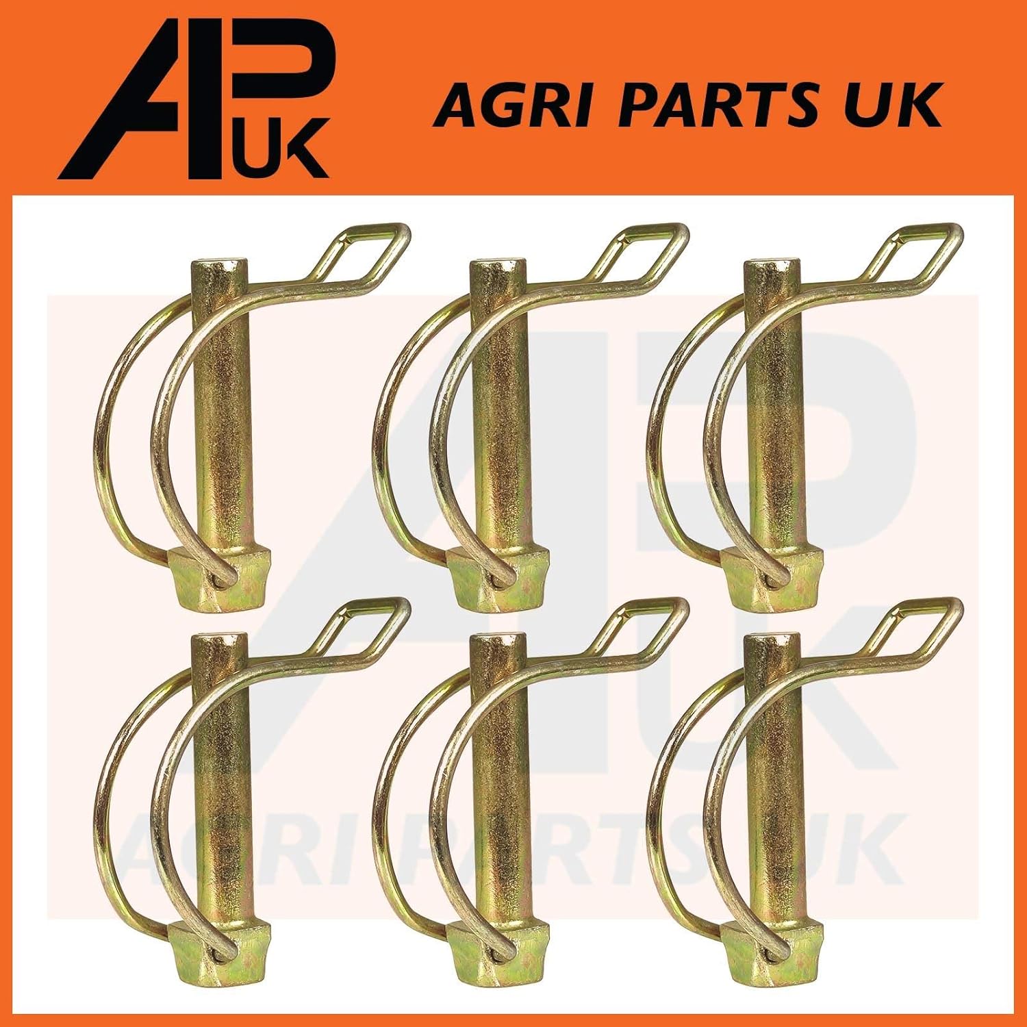 6X Pipe Tube Linch Lynch Pin 10mm x 50mm Trailer Tractor Truck Horse