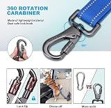 IOKHEIRA Dog Seat Belt Car Harness ISOFIX LATCH Safety Belt Blue view 3