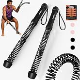 Ropeless Battle Ropes for Home Gym-Portable Cordless Training with Poster | Fitness Equipment for Beginner,Weighted Workout Gear for Upper Body Cardio,Low-Impact Exercise Ropes for Small Spaces
