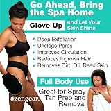 aZengear Exfoliating Glove 2 Pack, Deep Cleansing Scrub Mitts view 3