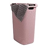 Mind Reader Slim Laundry Hamper with Lid, 60L