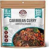Nomad Nutrition Caribbean Curry | Instant Freeze Dried Backpacking &amp; Camping Food | Plant-Based, Non-GMO Hiking Meals with High-Energy, Vegan, Gluten-Free | 112g - 1 Pack