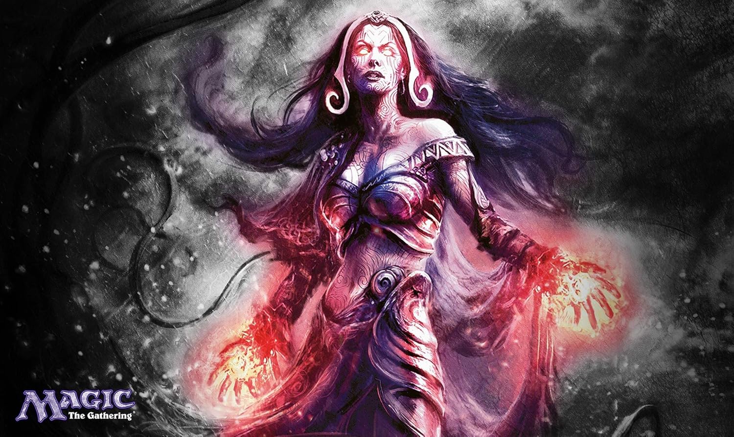 HiddenSupplies.com Liliana Playmat TCG Gaming Mat 24 x 14 Inch