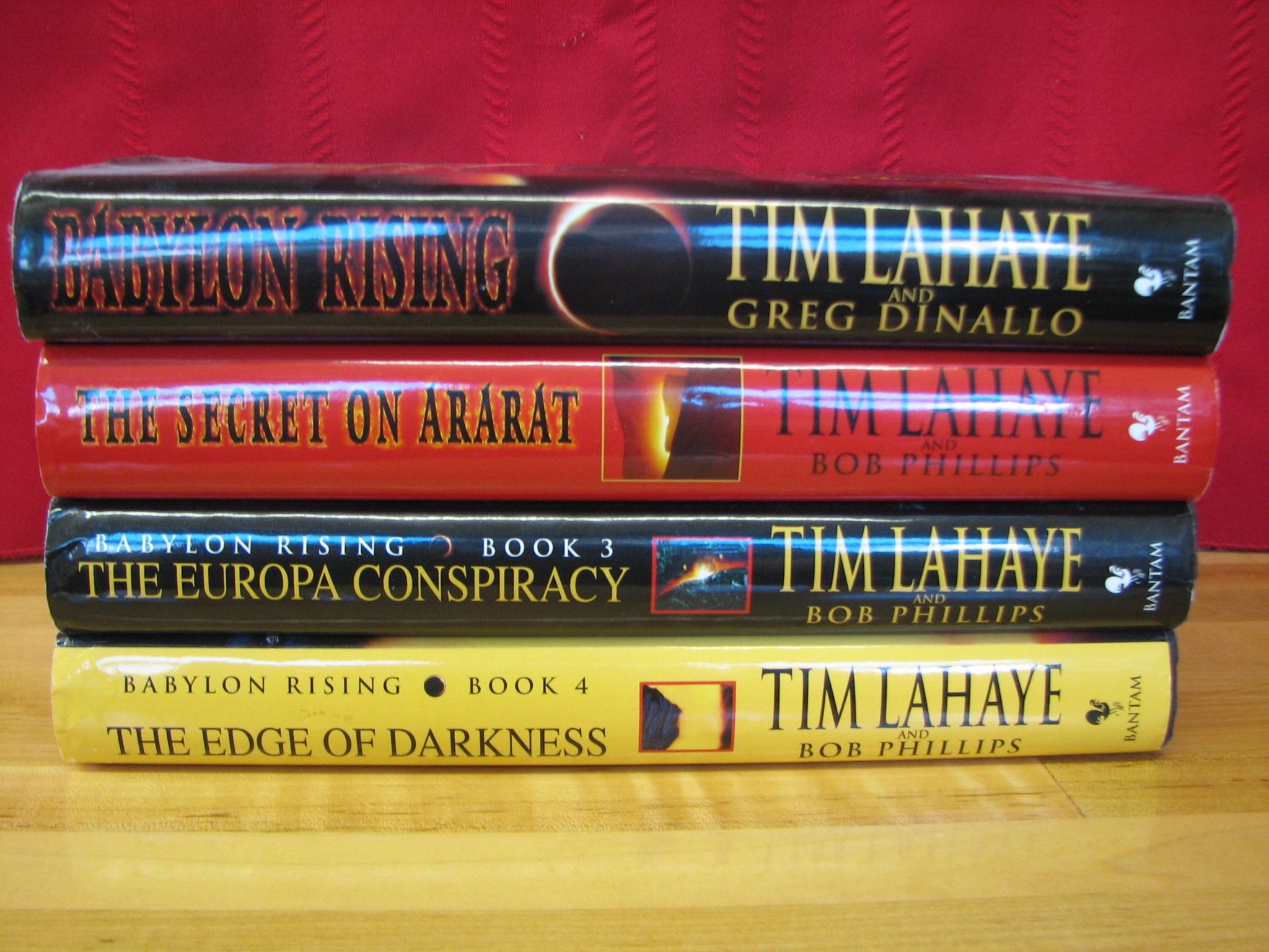 Babylon Rising Series Complete Set Volumes 1 4 By Tim Lahaye Hardcover Babylon Rising The Secret On Ararat The Europa Conspiracy The Edge Of Darkness Tim Lahaye Bob Phillips Greg Dinallo Amazon Com Books