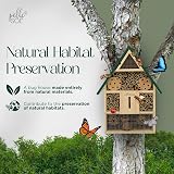 Pelle & Sol Eco-Friendly Bee House | Bug Hotel for Bees & Insects view 3