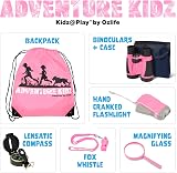 Kidz@Play Adventure Kidz Outdoor Exploration Kit 5x30 Binoculars Pink 3+ view 2