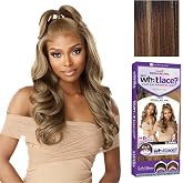 Sensationnel What Lace 13x6 Wig-Glenna, BALAYAGECARAMEL | Lace Front, Hand-Tied, Synthetic, Natural Density Pre-Plucked Hairline, Glueless