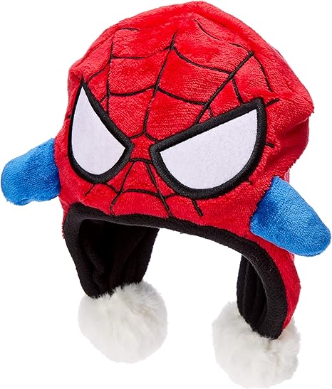 Amazon マーベル 防寒用帽子 ディズニー マーベル スパイダーマン もこもこ帽子 男の子 レッド 52 帽子 通販