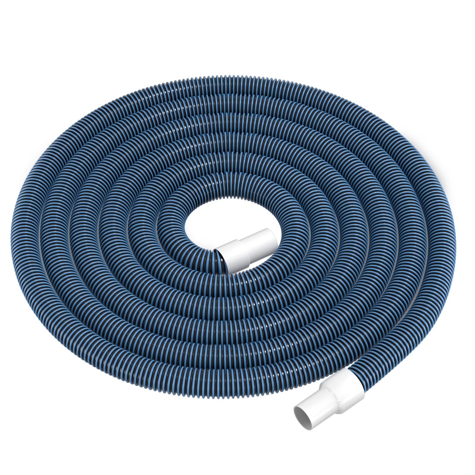 Photo 1 of OSMOFUZE Pool Vacuum Hose, Heavy Duty Manual Swimming Pool Cleaner Hose With Swivel Cuff for Above Ground and Inground Pools, 1-1/4 Inch x 27 Ft