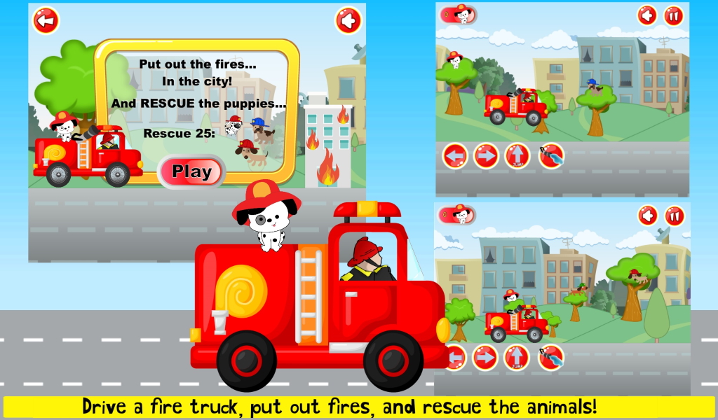 Amazon.com: Fire Truck Games For Toddler Kids 2+ Full Version: Appstore