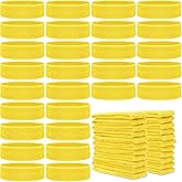 Libima 24 Pcs Kids Sports Headbands - Elastic Cotton Terry Sweatbands for Boys' Sports & Team Activities