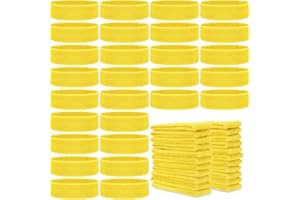 Libima 24 Pcs Kids Sports Headbands - Elastic Cotton Terry Sweatbands for Boys' Sports & Team Activities