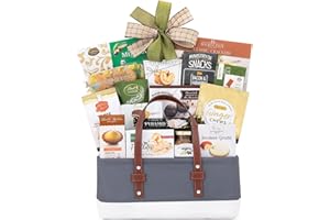 Wine Country Gift Baskets The Connoisseur Gourmet Gift Basket Food Gift Basket for Families College Students Appreciation Thank You Congratulations Get Well Soon Care Package
