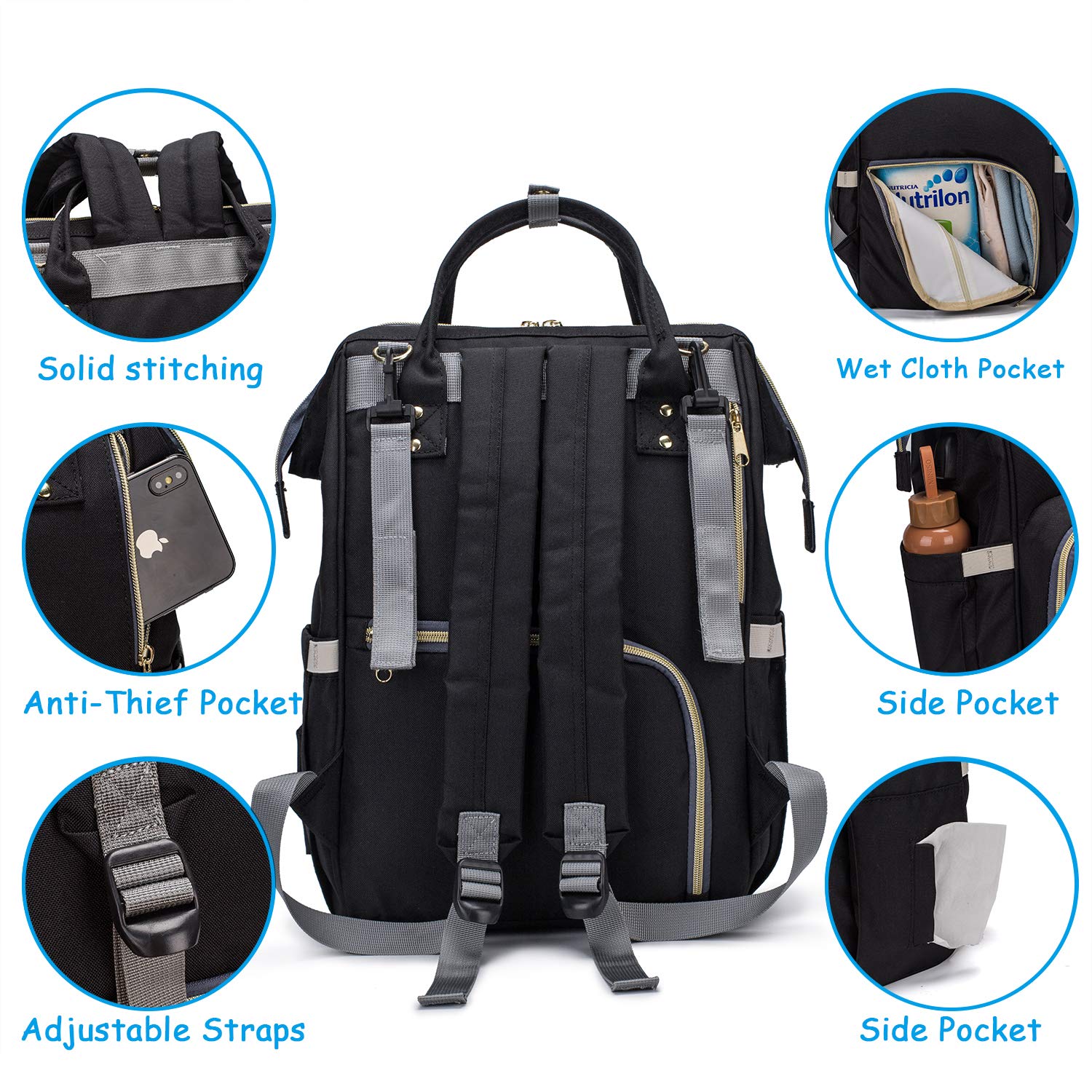 lequeen diaper bag walmart