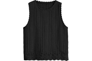 KIRUNDO Beach Vacation Clothes for Women Spring Summer Crochet Sweater Vest Tank Tops Cover Ups Resort Cruise Outfits 2025