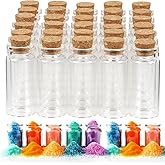 30PCS Spell Jars, Small Glass Bottles with Cork, Mini Potion Bottles | 10ML, Corks Easy to Remove & Clean, Glass Vials for Pe