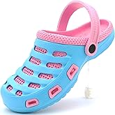 Ameta Garden Clogs Women Shoes Mules Rubber Slipper Two-Tone Slip-On Massage Insole